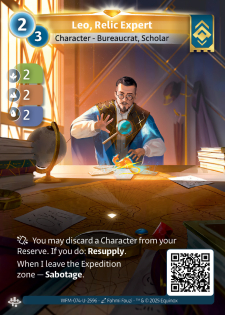 Leo, Expert en Reliques