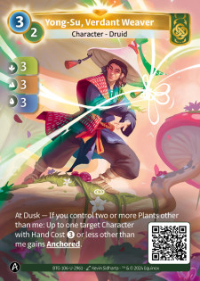 Yong-Su, Tisserand Verdoyant