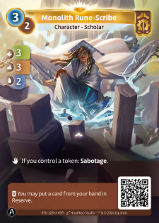 Scribe Runique du Monolithe