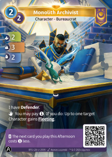 Archiviste du Monolithe