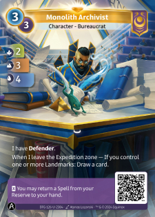 Archiviste du Monolithe