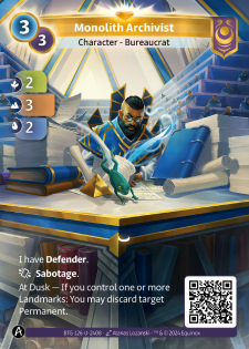 Archiviste du Monolithe