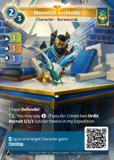 Archiviste du Monolithe