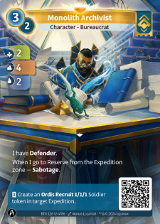 Archiviste du Monolithe