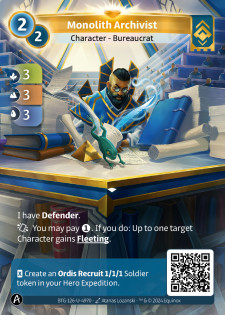 Archiviste du Monolithe