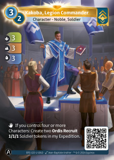 Kakoba, Commandant de Légion