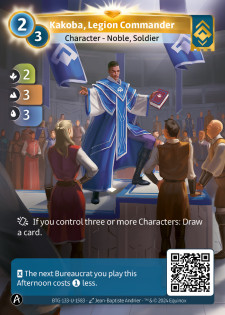 Kakoba, Commandant de Légion