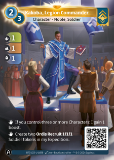 Kakoba, Commandant de Légion