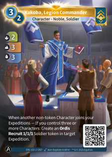 Kakoba, Commandant de Légion
