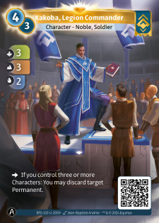 Kakoba, Commandant de Légion