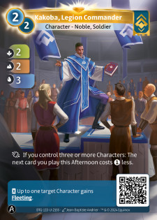 Kakoba, Commandant de Légion