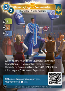 Kakoba, Commandant de Légion