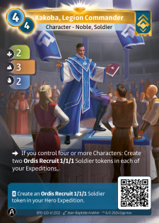 Kakoba, Commandant de Légion