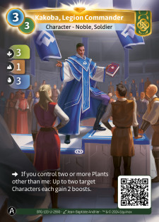 Kakoba, Commandant de Légion