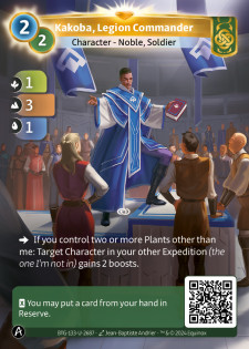 Kakoba, Commandant de Légion