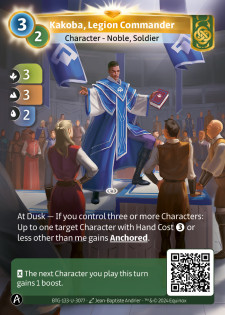 Kakoba, Commandant de Légion