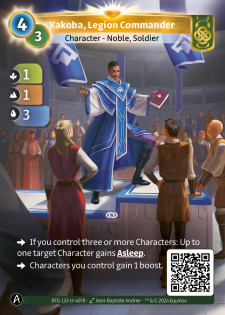 Kakoba, Commandant de Légion