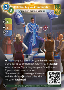 Kakoba, Commandant de Légion