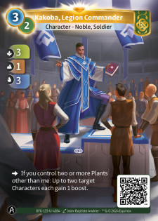Kakoba, Commandant de Légion
