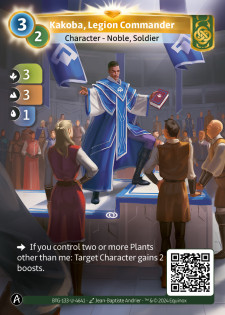 Kakoba, Commandant de Légion