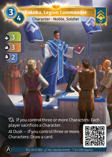 Kakoba, Commandant de Légion