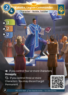 Kakoba, Commandant de Légion