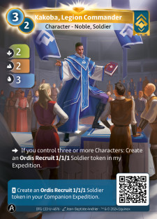 Kakoba, Commandant de Légion