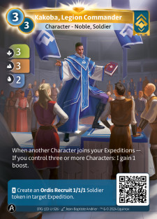 Kakoba, Commandant de Légion