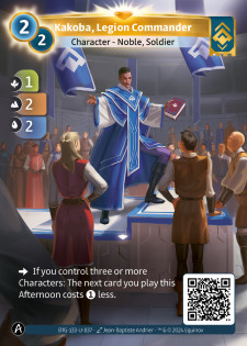 Kakoba, Commandant de Légion