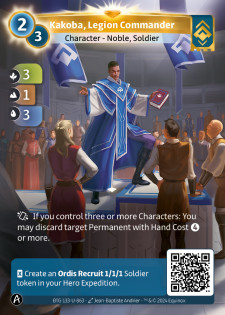 Kakoba, Commandant de Légion