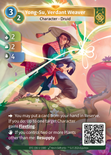 Yong-Su, Tisserand Verdoyant