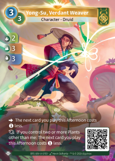 Yong-Su, Tisserand Verdoyant