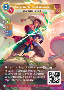 Yong-Su, Tisserand Verdoyant