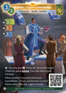 Kakoba, Commandant de Légion