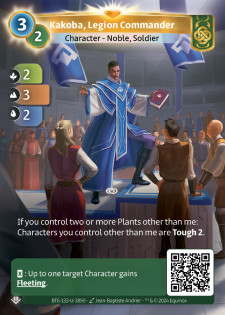 Kakoba, Commandant de Légion