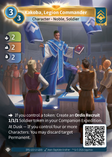 Kakoba, Commandant de Légion