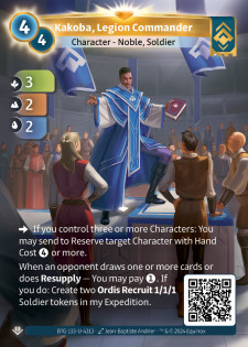 Kakoba, Commandant de Légion