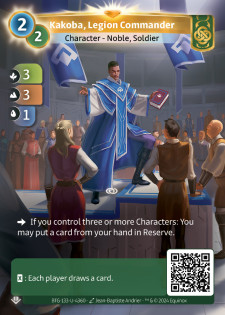 Kakoba, Commandant de Légion