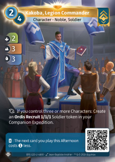 Kakoba, Commandant de Légion