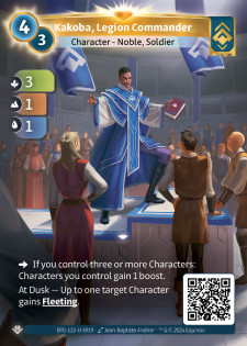 Kakoba, Commandant de Légion