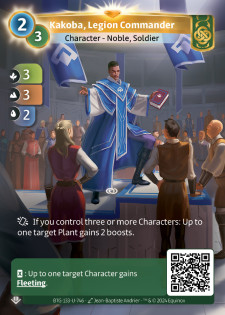 Kakoba, Commandant de Légion