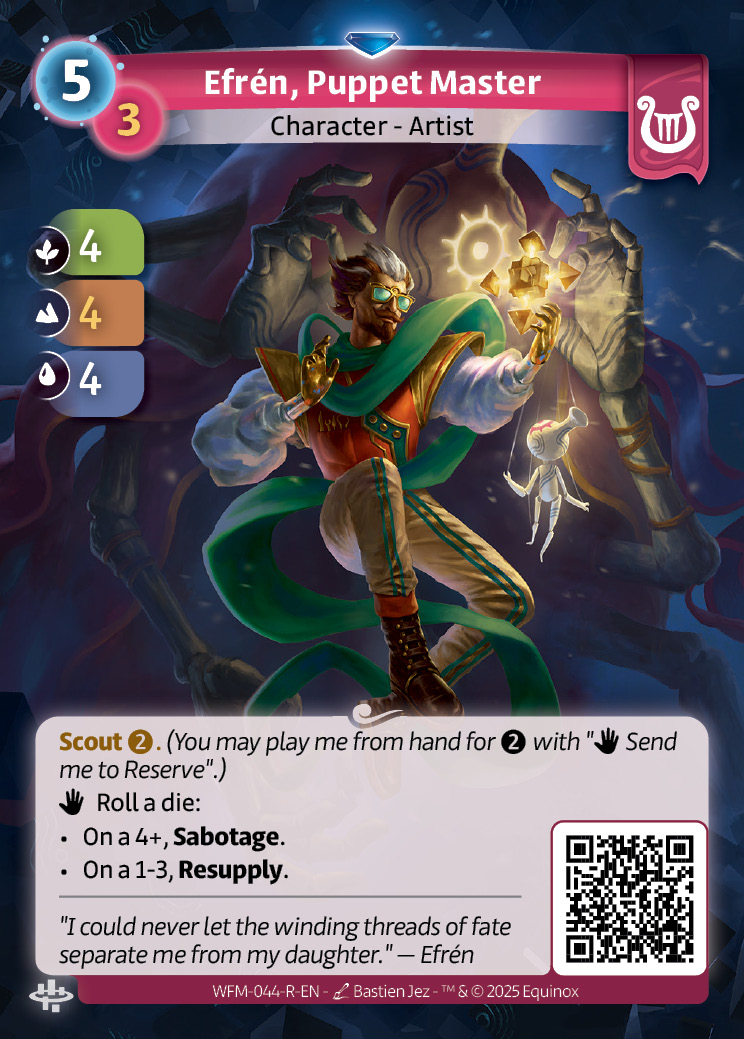 Efrén, Marionnettiste