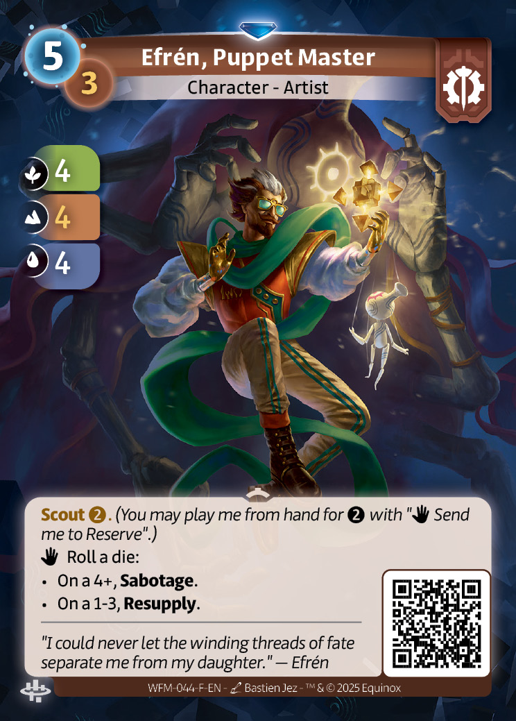 Efrén, Marionnettiste