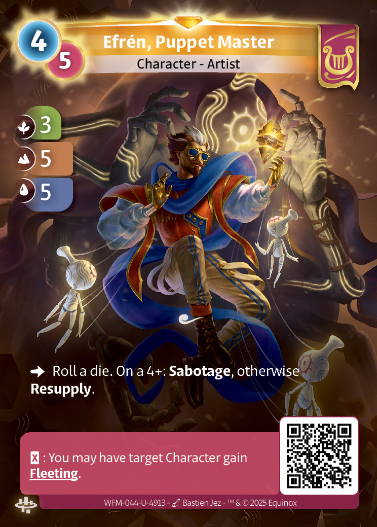 Efrén, Marionnettiste