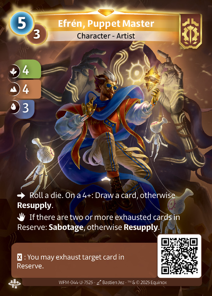 Efrén, Marionnettiste