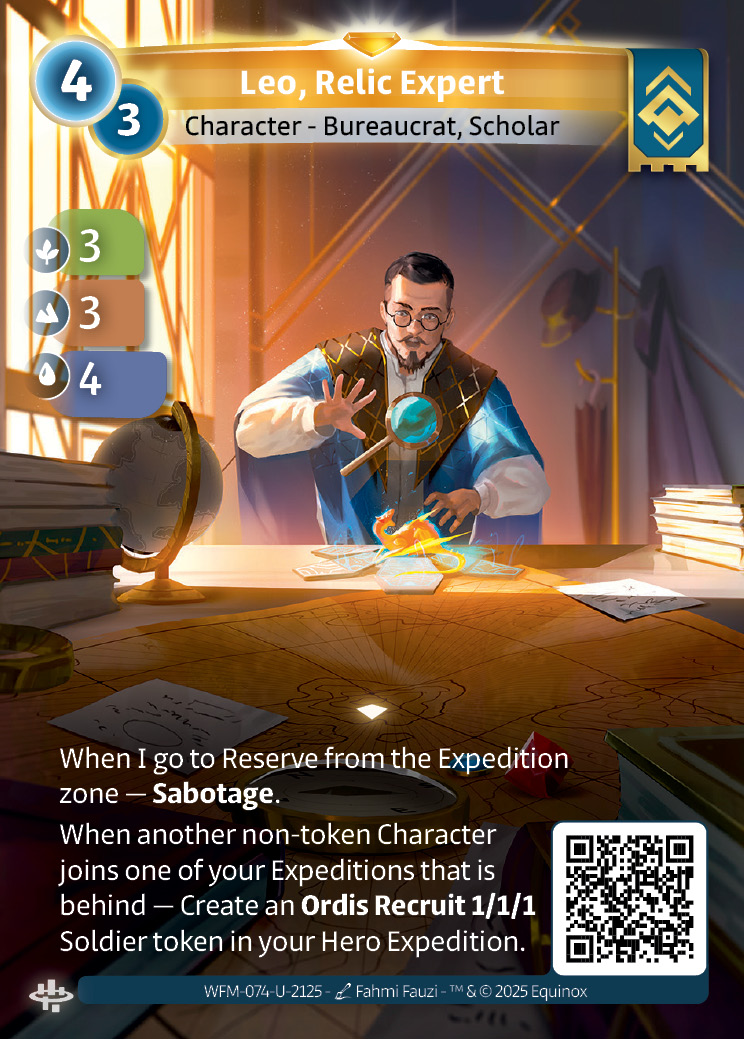 Leo, Expert en Reliques