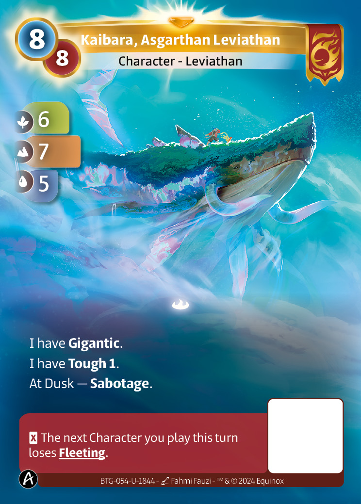 Kaibara, Léviathan Asgarthi