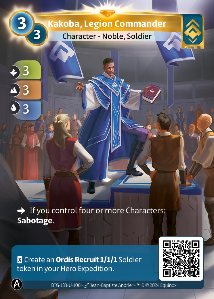Kakoba, Commandant de Légion
