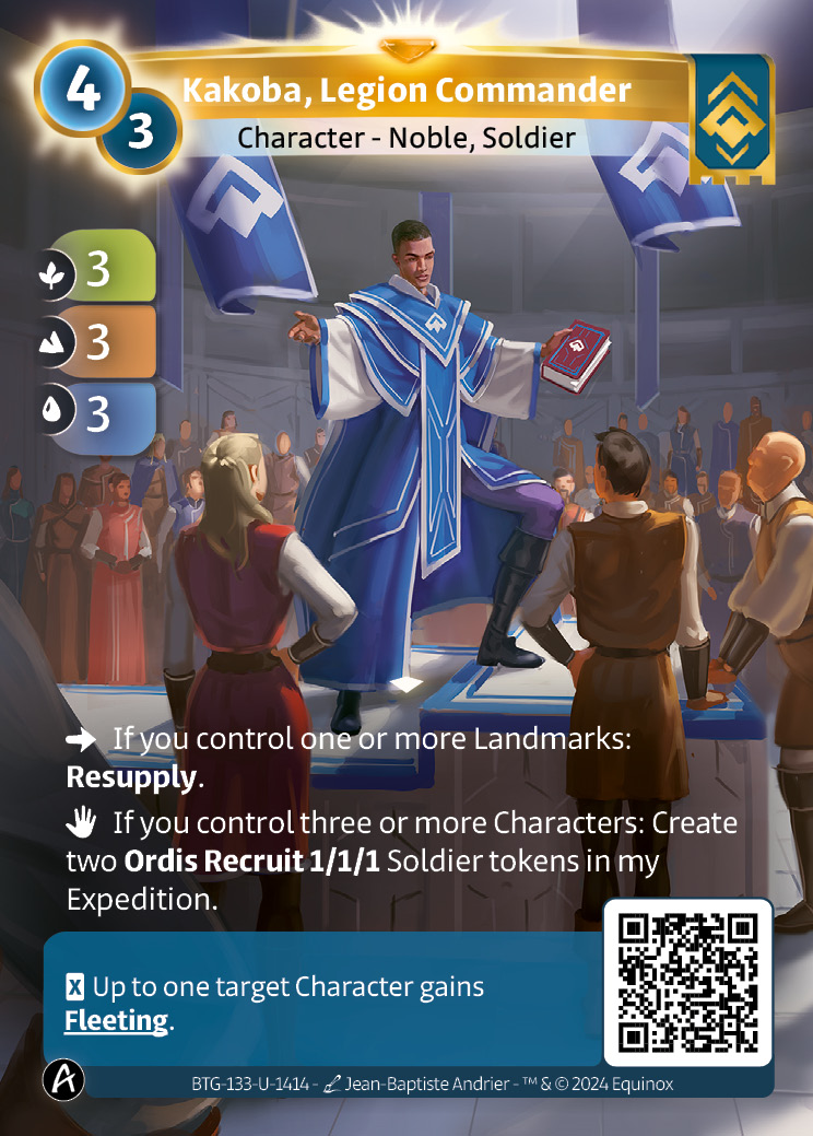 Kakoba, Commandant de Légion