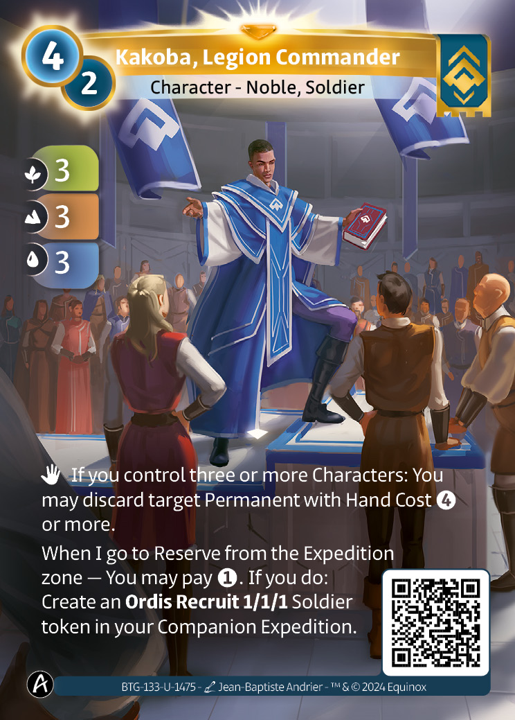 Kakoba, Commandant de Légion